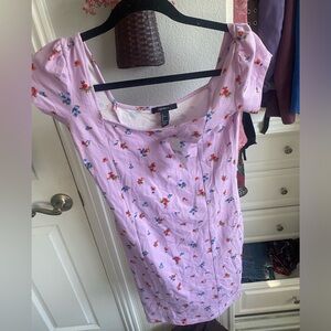 Forever 21 lilac purple floral dress